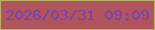 文字の大きさ：3、枠の色：b9b06a、背景の色：b0555b、文字の色：7940b0 無料ブログパーツのブログ時計