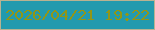 文字の大きさ：4、枠の色：b9b291、背景の色：229aae、文字の色：929617 無料ブログパーツのブログ時計