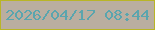 文字の大きさ：3、枠の色：b9b527、背景の色：baaea0、文字の色：5aa5ae 無料ブログパーツのブログ時計
