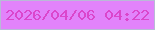 文字の大きさ：3、枠の色：b9b9d7、背景の色：e283fb、文字の色：db46cc 無料ブログパーツのブログ時計