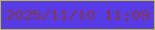 文字の大きさ：3、枠の色：b9bc34、背景の色：563be7、文字の色：883746 無料ブログパーツのブログ時計
