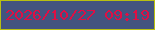 文字の大きさ：3、枠の色：b9c011、背景の色：43547f、文字の色：df0e44 無料ブログパーツのブログ時計