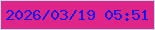 文字の大きさ：3、枠の色：b9dce6、背景の色：df2589、文字の色：121af0 無料ブログパーツのブログ時計