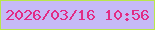 文字の大きさ：3、枠の色：b9e74b、背景の色：c6baf6、文字の色：e22b85 無料ブログパーツのブログ時計