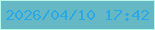 文字の大きさ：1、枠の色：b9fae6、背景の色：66b8c4、文字の色：2ca8e6 無料ブログパーツのブログ時計