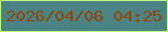 文字の大きさ：1、枠の色：b9fb78、背景の色：4a8384、文字の色：92470a 無料ブログパーツのブログ時計