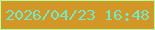 文字の大きさ：1、枠の色：b9fd9d、背景の色：d29727、文字の色：71e8c6 無料ブログパーツのブログ時計