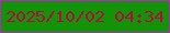 文字の大きさ：4、枠の色：ba24c2、背景の色：139408、文字の色：b10c3f 無料ブログパーツのブログ時計