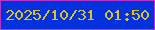 文字の大きさ：3、枠の色：ba34cc、背景の色：0231dd、文字の色：dec227 無料ブログパーツのブログ時計