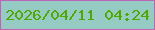 文字の大きさ：1、枠の色：ba65b6、背景の色：95cbc2、文字の色：4fa901 無料ブログパーツのブログ時計