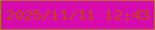文字の大きさ：4、枠の色：ba693b、背景の色：d70aae、文字の色：c04518 無料ブログパーツのブログ時計