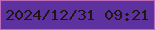 文字の大きさ：2、枠の色：ba6ab8、背景の色：5d329e、文字の色：201614 無料ブログパーツのブログ時計