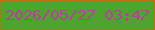 文字の大きさ：4、枠の色：ba730b、背景の色：4fa42f、文字の色：bd3ba1 無料ブログパーツのブログ時計