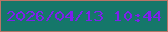 文字の大きさ：1、枠の色：ba7467、背景の色：15776a、文字の色：7e1fed 無料ブログパーツのブログ時計