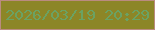 文字の大きさ：5、枠の色：ba8b7f、背景の色：8c8627、文字の色：6ba263 無料ブログパーツのブログ時計