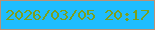 文字の大きさ：2、枠の色：ba9075、背景の色：1fbdfe、文字の色：7ba01d 無料ブログパーツのブログ時計