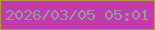 文字の大きさ：1、枠の色：ba934a、背景の色：c13baa、文字の色：949a9f 無料ブログパーツのブログ時計