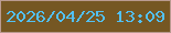 文字の大きさ：4、枠の色：ba9b91、背景の色：755723、文字の色：52c1f5 無料ブログパーツのブログ時計