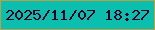 文字の大きさ：4、枠の色：baa243、背景の色：0bbead、文字の色：2b0122 無料ブログパーツのブログ時計