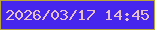 文字の大きさ：4、枠の色：baa53a、背景の色：4625ed、文字の色：e6c0ca 無料ブログパーツのブログ時計