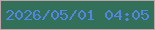 文字の大きさ：2、枠の色：baa6a8、背景の色：32705a、文字の色：5286e1 無料ブログパーツのブログ時計