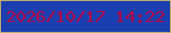 文字の大きさ：1、枠の色：baaa70、背景の色：183eaf、文字の色：b30845 無料ブログパーツのブログ時計