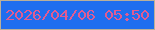 文字の大きさ：3、枠の色：bab09a、背景の色：1f6eef、文字の色：e05c92 無料ブログパーツのブログ時計