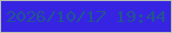 文字の大きさ：5、枠の色：babfaf、背景の色：3624e2、文字の色：22558f 無料ブログパーツのブログ時計