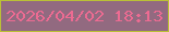 文字の大きさ：2、枠の色：bac036、背景の色：926a80、文字の色：ec6b92 無料ブログパーツのブログ時計