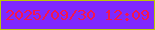 文字の大きさ：4、枠の色：baca02、背景の色：8029fe、文字の色：f5164e 無料ブログパーツのブログ時計