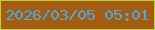 文字の大きさ：1、枠の色：bad03f、背景の色：a45d10、文字の色：49a9e3 無料ブログパーツのブログ時計
