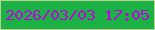文字の大きさ：2、枠の色：bad190、背景の色：1bb145、文字の色：bb04dc 無料ブログパーツのブログ時計
