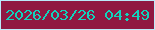 文字の大きさ：3、枠の色：baeafa、背景の色：901842、文字の色：10d4bc 無料ブログパーツのブログ時計
