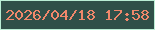 文字の大きさ：4、枠の色：baeed5、背景の色：305049、文字の色：f1886b 無料ブログパーツのブログ時計