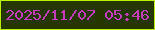 文字の大きさ：1、枠の色：baf003、背景の色：263601、文字の色：c13eb6 無料ブログパーツのブログ時計