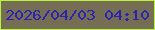 文字の大きさ：5、枠の色：baf439、背景の色：756e54、文字の色：2c23b1 無料ブログパーツのブログ時計