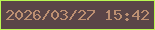 文字の大きさ：4、枠の色：baf752、背景の色：5a4547、文字の色：bc8f72 無料ブログパーツのブログ時計