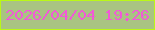 文字の大きさ：1、枠の色：baf816、背景の色：a9c482、文字の色：f15ad7 無料ブログパーツのブログ時計