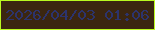 文字の大きさ：3、枠の色：baf920、背景の色：3b2610、文字の色：2c336c 無料ブログパーツのブログ時計