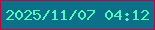 文字の大きさ：2、枠の色：bb063f、背景の色：0c7088、文字の色：4ffbbc 無料ブログパーツのブログ時計