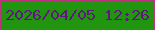 文字の大きさ：4、枠の色：bb347d、背景の色：219410、文字の色：61187e 無料ブログパーツのブログ時計