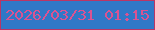 文字の大きさ：4、枠の色：bb3565、背景の色：3078c7、文字の色：da5392 無料ブログパーツのブログ時計