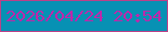 文字の大きさ：3、枠の色：bb4189、背景の色：0791b4、文字の色：bd28ab 無料ブログパーツのブログ時計