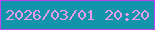 文字の大きさ：4、枠の色：bb46f1、背景の色：1295ab、文字の色：e89ce8 無料ブログパーツのブログ時計