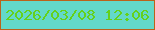 文字の大きさ：5、枠の色：bb621a、背景の色：63d8c9、文字の色：64d11b 無料ブログパーツのブログ時計