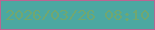 文字の大きさ：3、枠の色：bb6592、背景の色：4ca8a1、文字の色：71a770 無料ブログパーツのブログ時計
