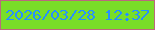 文字の大きさ：3、枠の色：bb697d、背景の色：79de28、文字の色：268ffe 無料ブログパーツのブログ時計