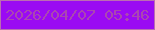 文字の大きさ：1、枠の色：bb6cb2、背景の色：9a0af3、文字の色：aa47b1 無料ブログパーツのブログ時計