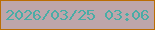 文字の大きさ：1、枠の色：bb6d04、背景の色：bea6ab、文字の色：4aaca6 無料ブログパーツのブログ時計