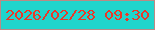 文字の大きさ：4、枠の色：bb8a84、背景の色：20d5cc、文字の色：eb3828 無料ブログパーツのブログ時計